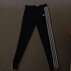 Black/White Adidas Leggings
